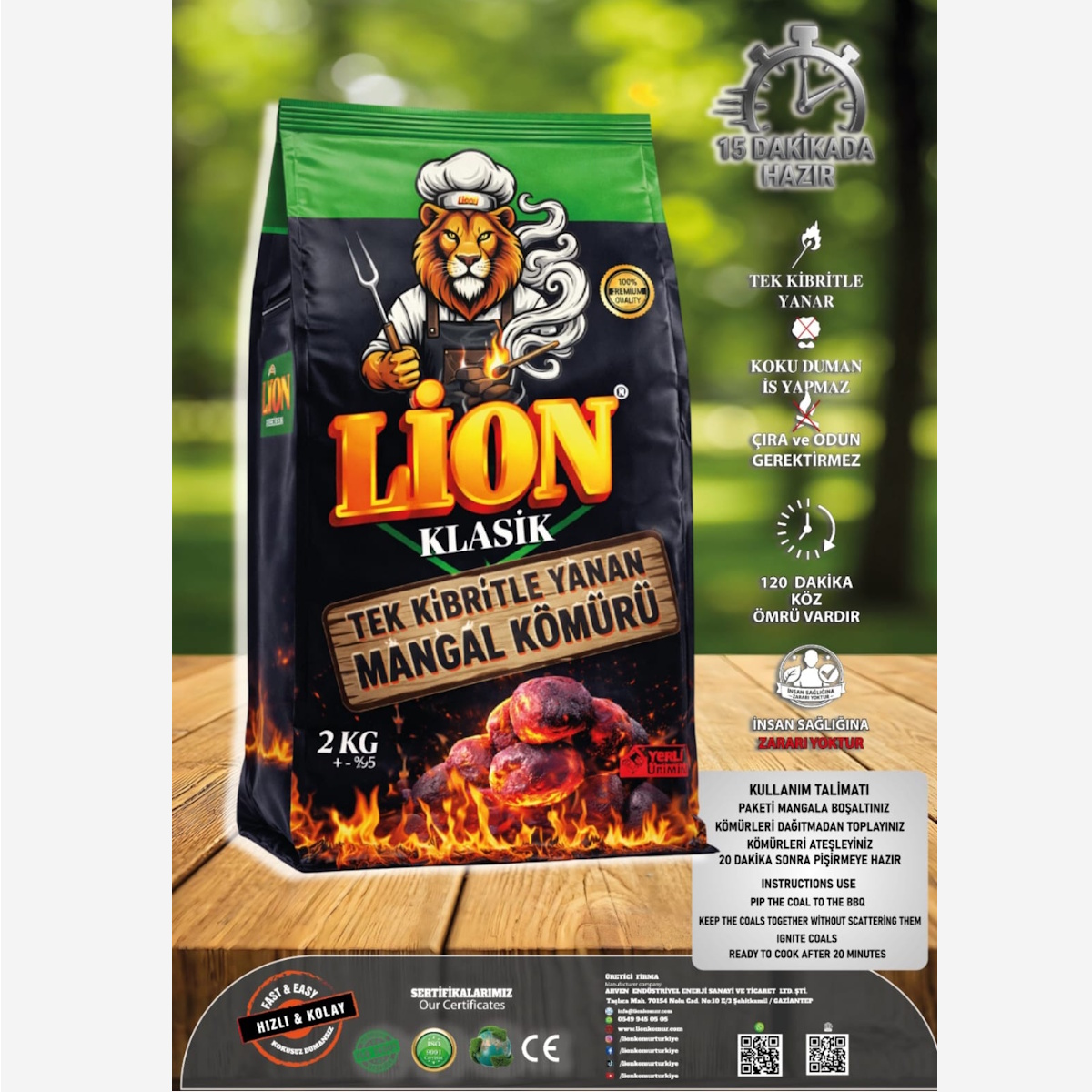 Lion Klasik Kömür